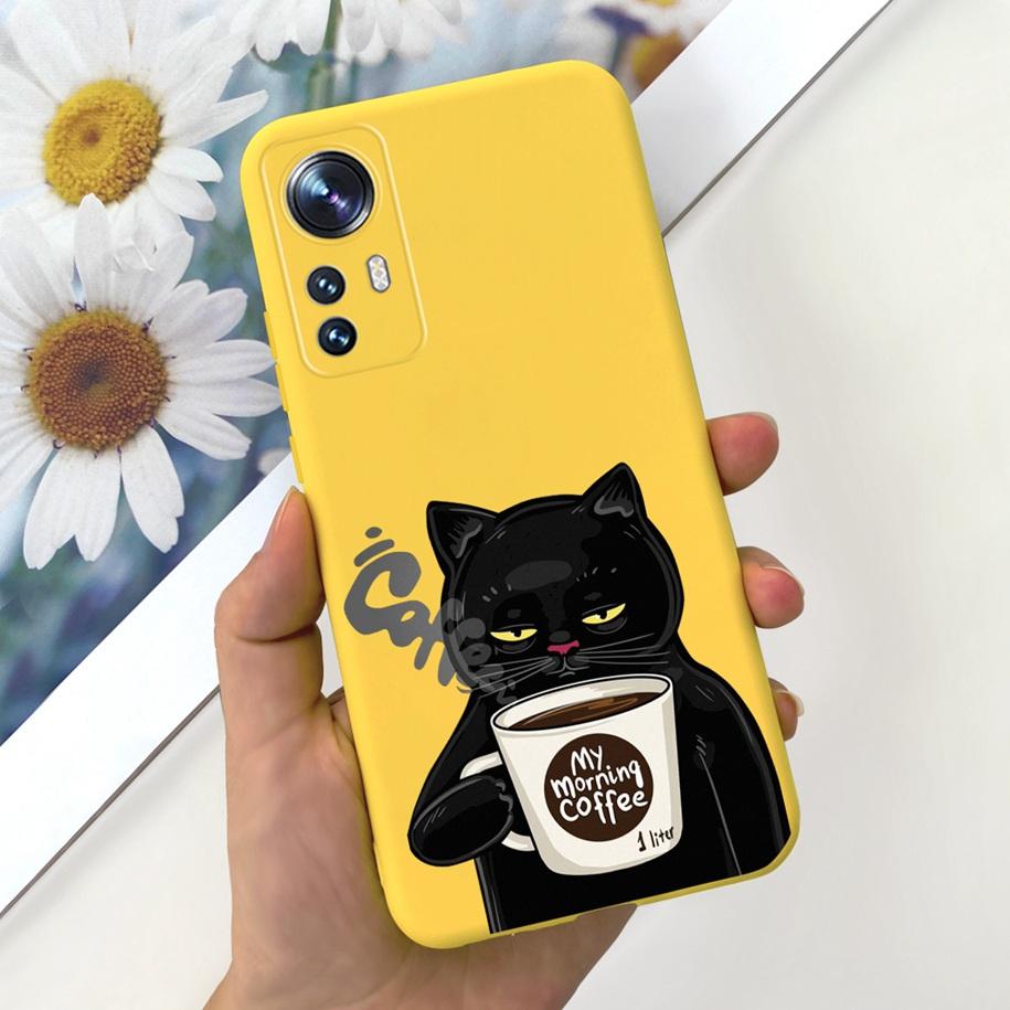 For Xiaomi 12 Case Mi 12X Cover Luxury Flower Cartoon Slim Soft Silicone TPU Back Cover For Xiaomi 12 Pro Funda Mi 12 Ultra Capa