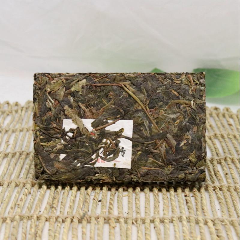 260 г Мэнхай Пуэр Чай Кирпич Высокогорное Древнее Дерево Пуэр Сырой Чай Зеленый Чай — фото 3
