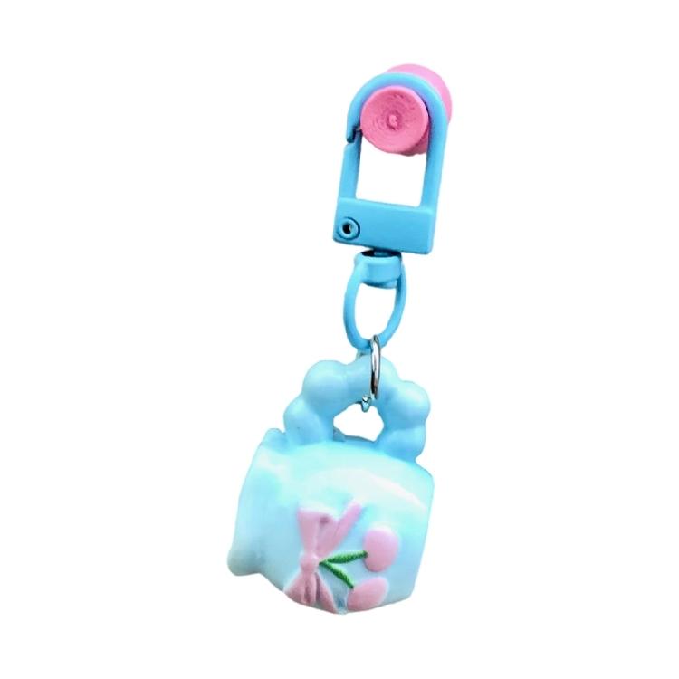 

Charming Vase Keychain Colorful Resin Craft Portable Key Chain Adornment Gift For Bestie Birthdays Christmas Party