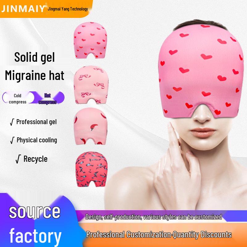 Dual-Use Hot & Cold Gel Hat for Migraine & Hangover Relief