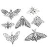 Gothic Skull Moth Pendant: Zinc Alloy Jewelry Accessory