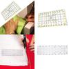 Rectangle Acrylic Quilting Ruler Practical Quilter DIY Tool Fabric Cutting Template for Tailor Printing Women Drawing Enthusiast
