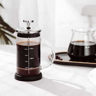 French Presses Pot Double Layer Heat Resistant Coffee Pot and Insulated Tea Brewer Milking Foam Hand Flushing Household Filter