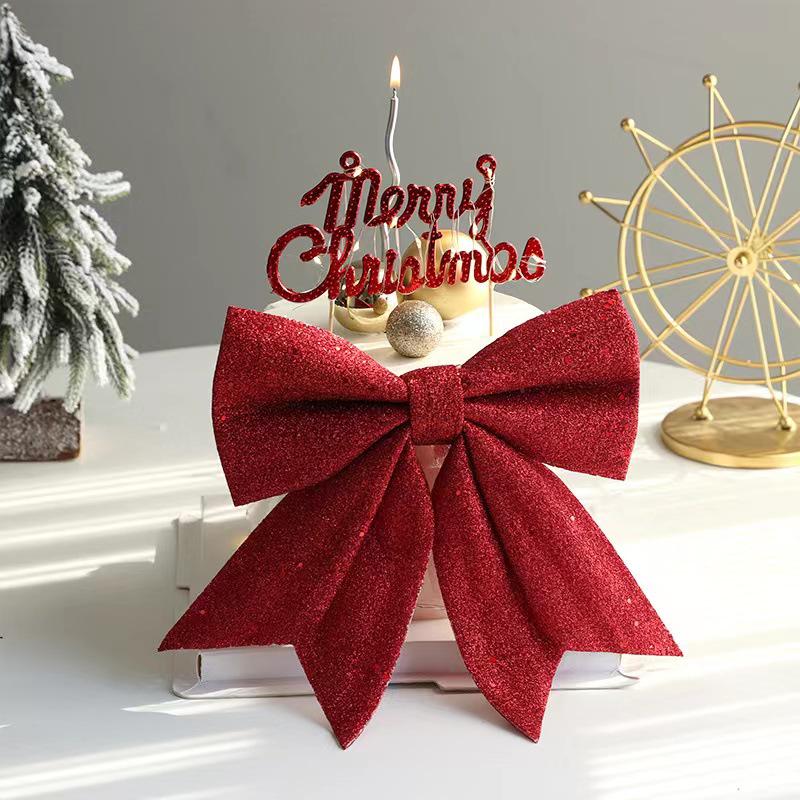 Christmas Cake Decorations: Letter & Tree Inserts