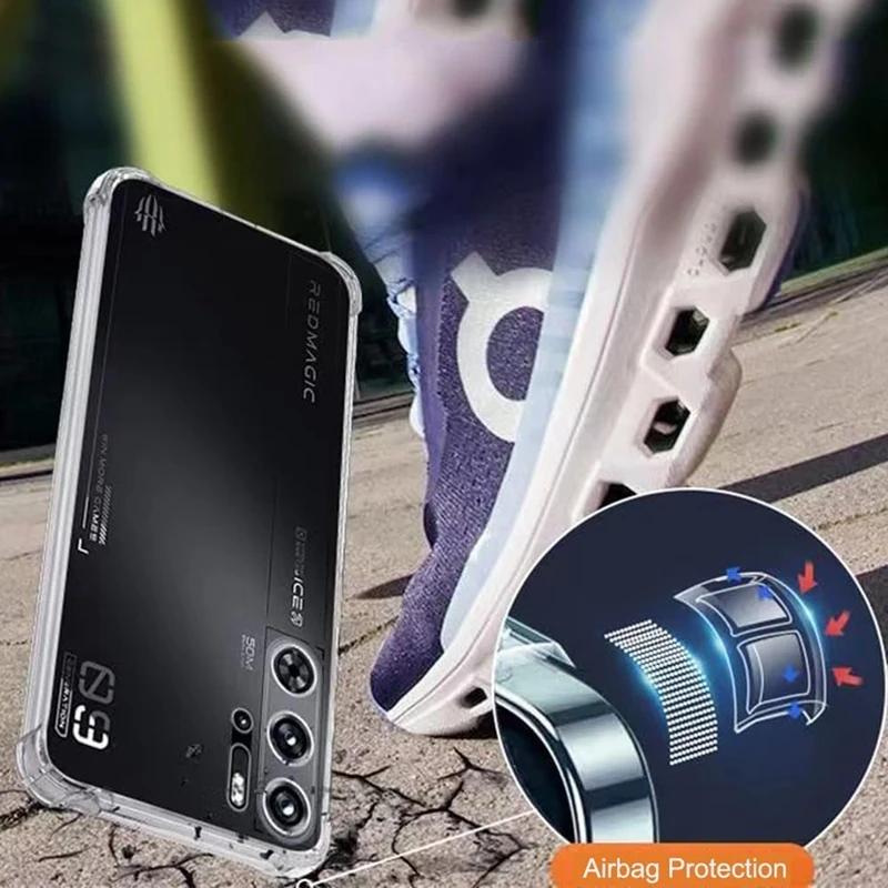 TPU Transparent Phone Case for ZTE Nubia Red Magic 9 Pro Protective Cover Shockproof Shell Fundas Capa Coque