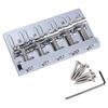 Electric Bass Bridge 5 String Bass Saddle Bridge Thickened Tailpiece Bridge Replacement with Screws Wrench
