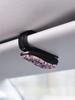 1Pc Diamond-Style Car Eyeglass Holder: A Mini and Exquisite In-Car Storage Accessory Balancing Aesthetics and Practicality