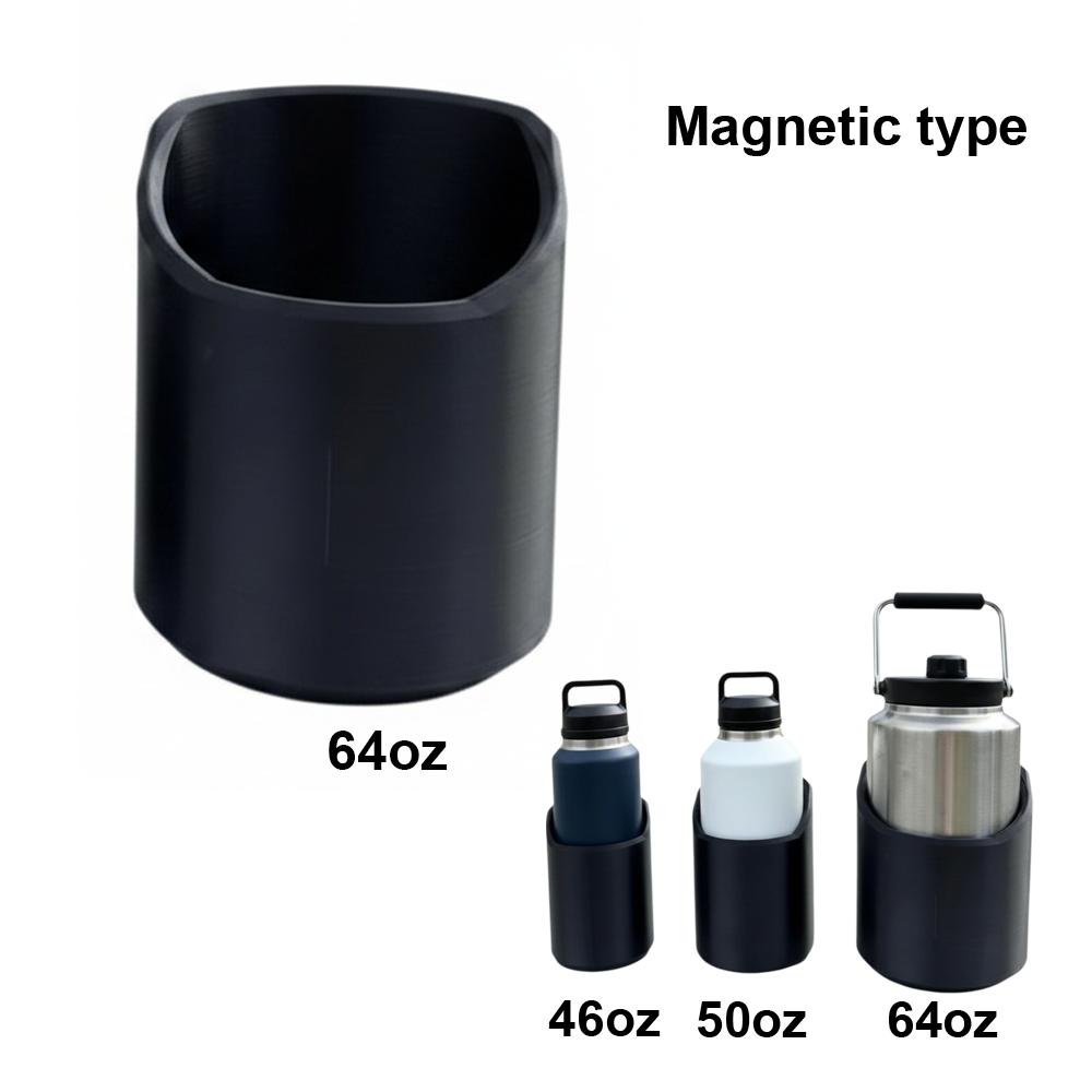 46, 50, 64 Oz Magnetic Bottle Stand Black Heavy Duty Bottle Mount Fixed Water Cup Beverage