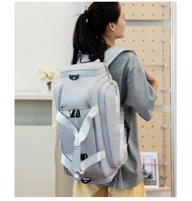 Large Capacity Sports Fitness Bag with Wet/Dry Separation for Travel and Yoga
