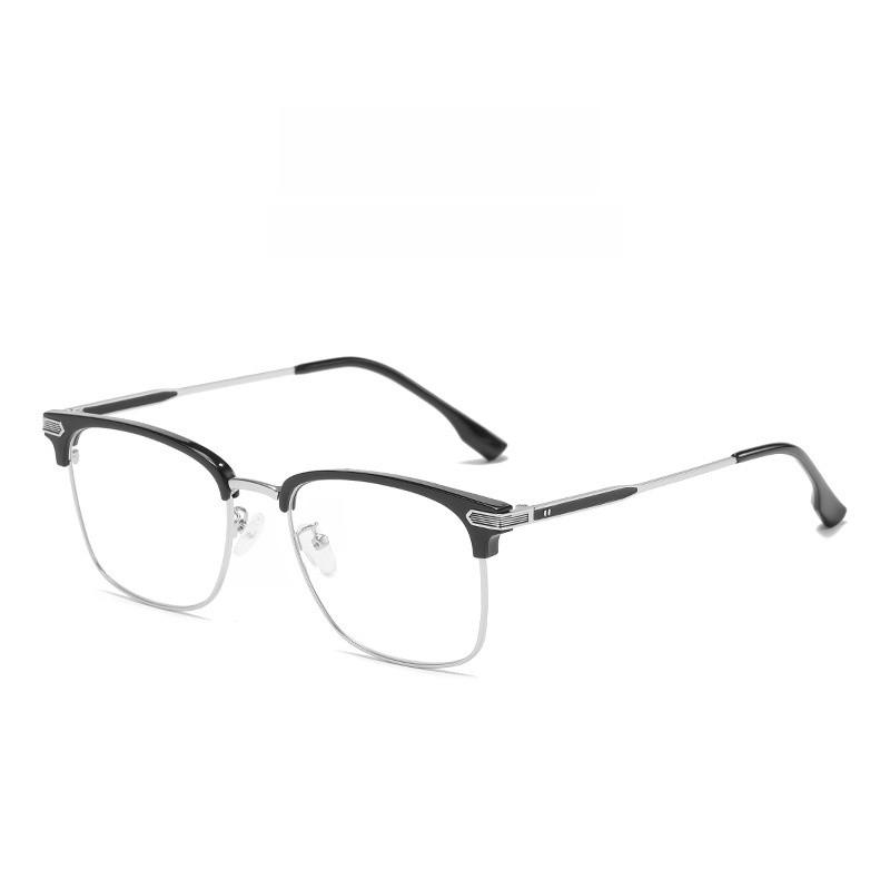 Business Retro Eyeglasses Frame For Men With Blue Light Blocking Lens And Full Rim Design
