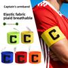 5 peças Emblema de Capitão Patch de Manga para Competição de Futebol Adesivo Elástico Braçadeira de Evento Emblema em Forma de C Torcido