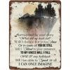 1pc Metal Tin Sign Wall Art Decor for Office Living Room Garden Patio 20x30cm