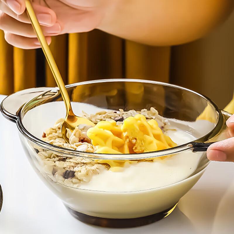 NERVISHI Glass Double-Handle Bowl Set