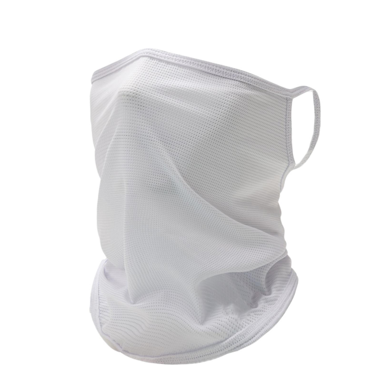 

Outdoor Sun Protective Face Mask Breathable Stretchy Nylon Face Proof Coverage For Adult Sport Activity And Travel белый