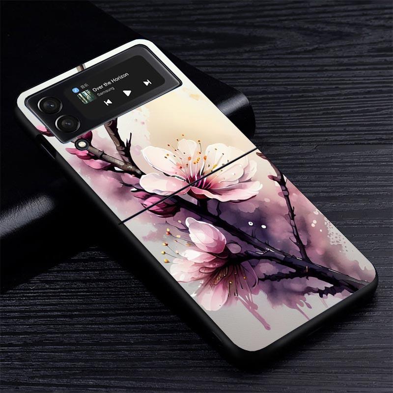 Cherry Blossom Tree Z Flip 7 Phnoe Case For Samsung Z Flip 6 5 4 3 5G Galaxy ZFlip7 ZFlip4 ZFlip5 ZFlip6 ZFlip3 Phone Cover 4 Z