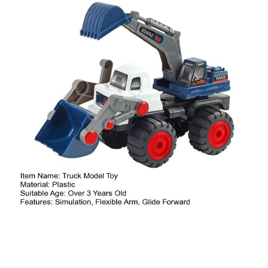 Bagger/Muldenkipper Modell Spielzeug Flexibler Arm Beweglich Simulationsbauszenario Vorwärts gleitendes Fahrzeugspielzeug Kinder Strand-LKW Sand Geburtstag
