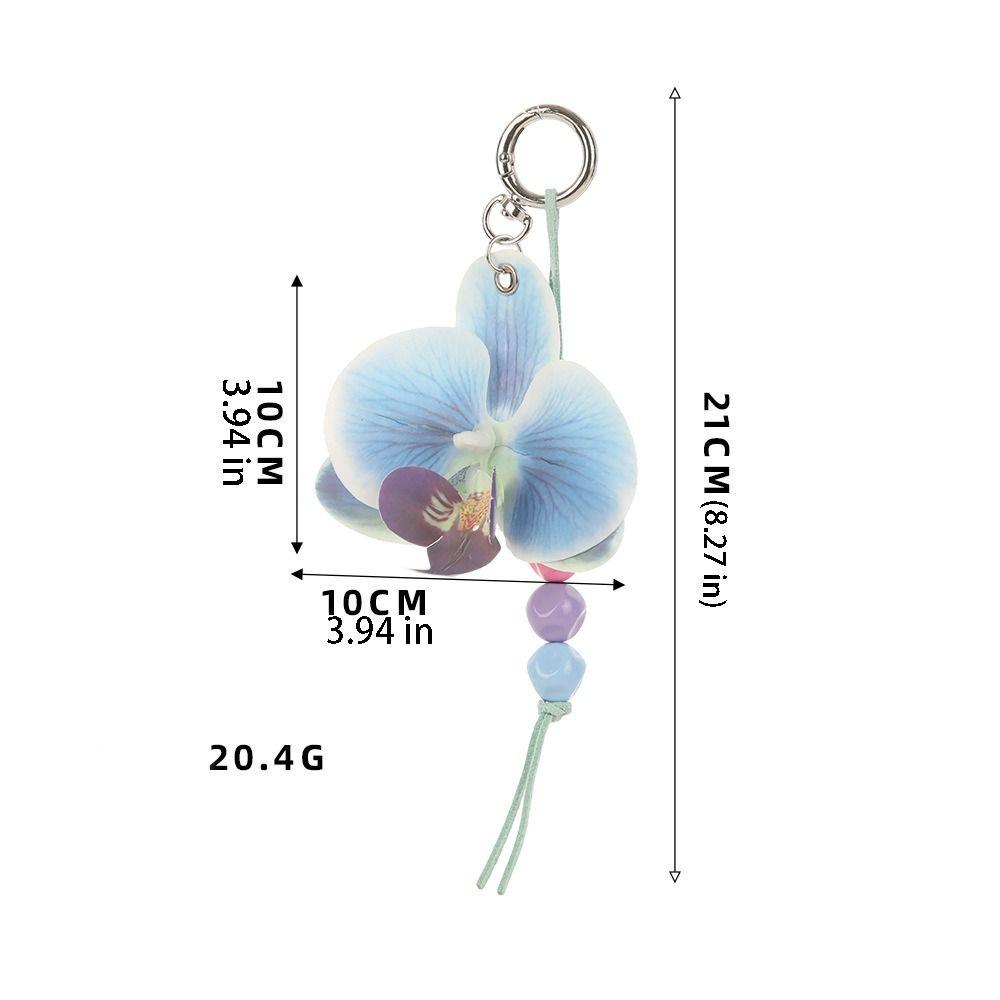 Beads Floral Key Chain Colorful Bag Pendant Lovely Flower Keychain Kids