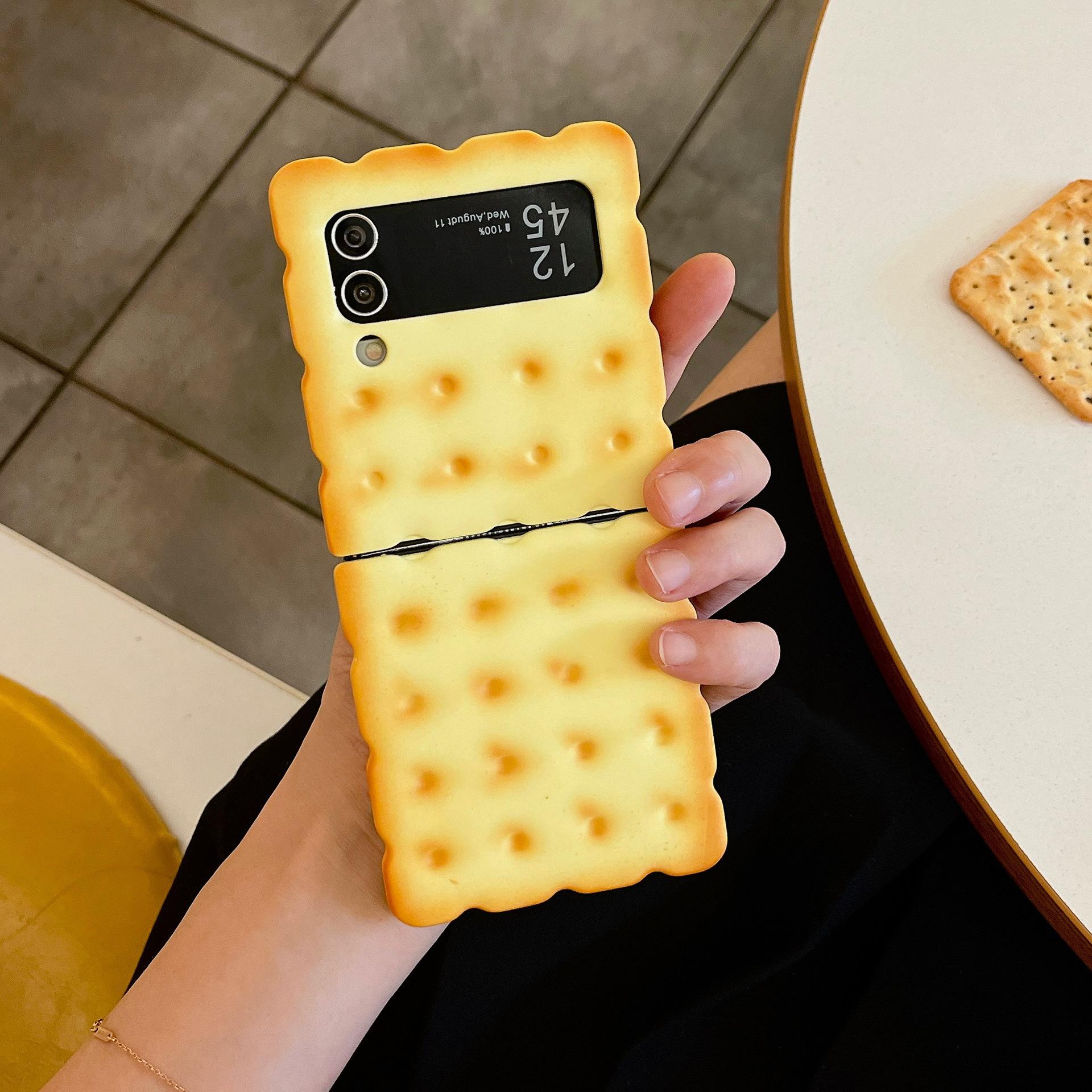

3D Simulation Cookies Suitable For ZFLP5/4/3 Phone Case Folding Screen Hanging Rope Japanese And Korean ZFLP6 Hard Shell Samsung ZFLP5 аеро
