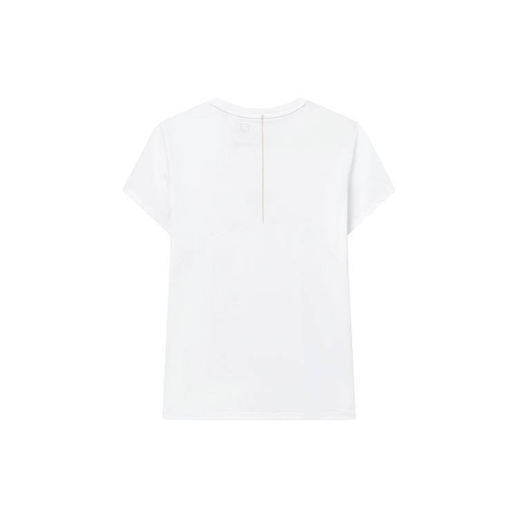 New FILA Athletics Set In Sleeve T Shirt Women's Brown White A11W211117FWT