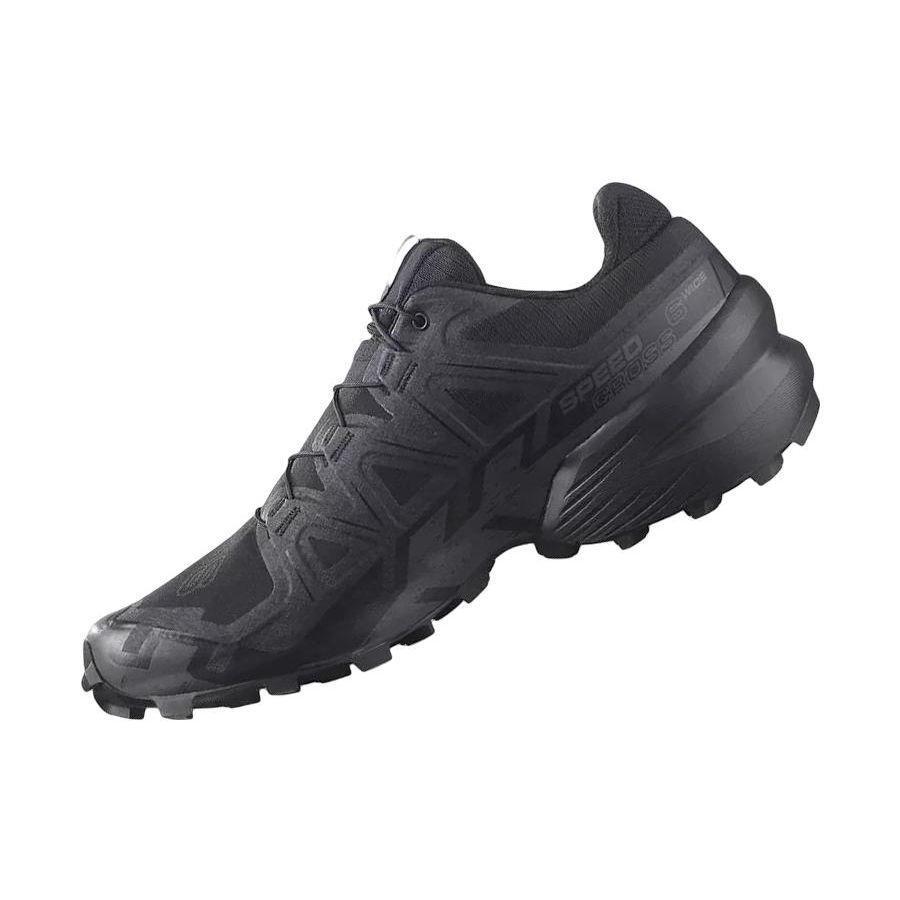 SALOMON Speedcross 6 Comfortable Stylish Shock Absorbing Slip Resistant Durable Waterproof Low Top Running Shoes Men Sneaker Black 417440