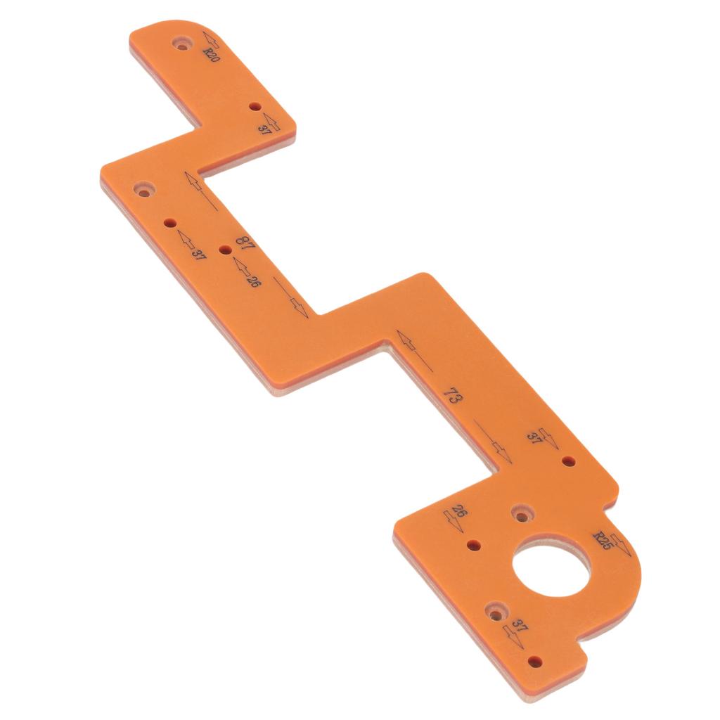 Handle Slotting Mold Arc Woodworking Grooving Auxiliary Tool Wardrobe Embedded U Shaped Groove Template