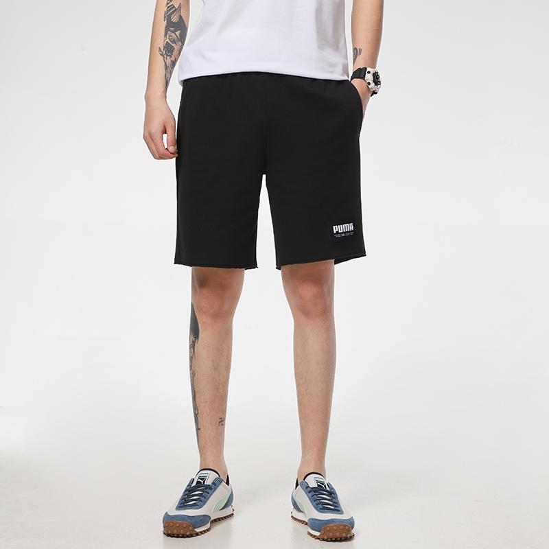 Puma Fitness Training Running Knit Shorts Men Bottoms Black 845866-01