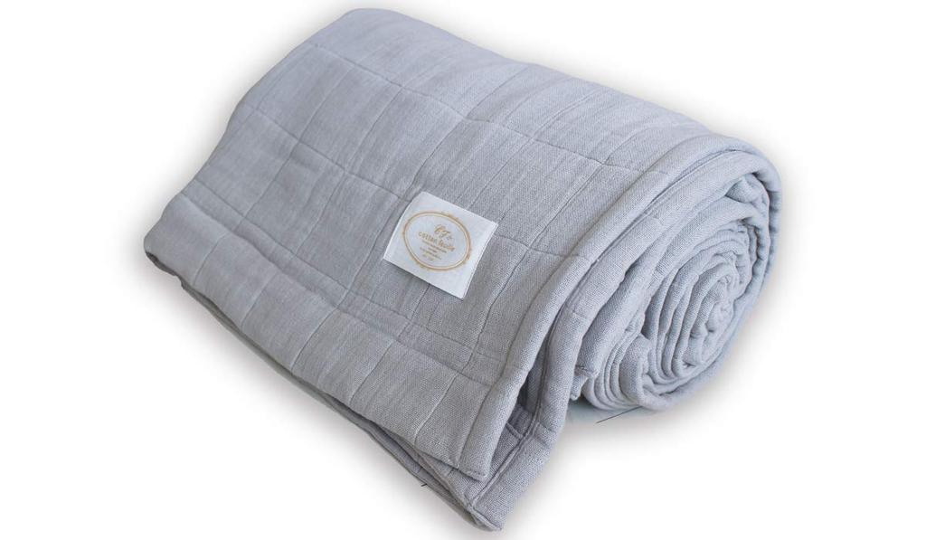 Cotton Feuille Gauze Soft and Voluminous Gauze for Made In Japan with the Quality You Expect from a Master [9-ply Blanket] Year-round Comfort. Weaver.