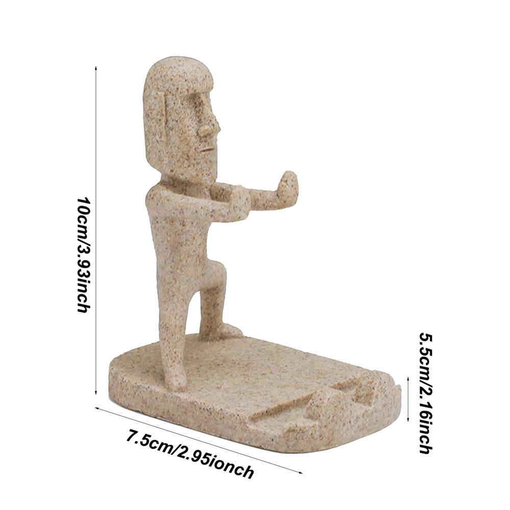 Držák na telefon Easter Island Sculpture Novinkový držák na telefon vhodný pro domácí kancelářský stůl sváteční dekorace auta