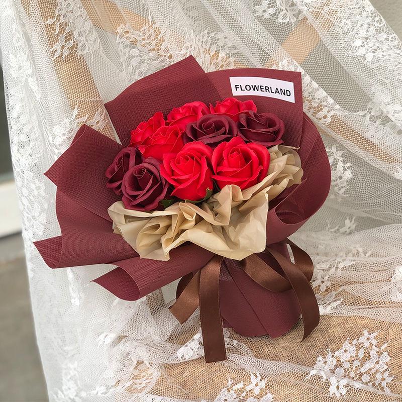 Preserved Rose & Carnation Bouquet - Perfect Birthday or Valentine's Gift for Mother, Teacher, or Girlfriend