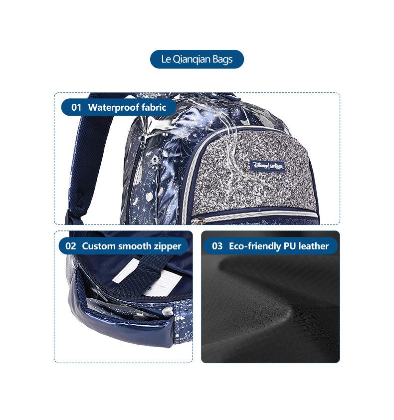 Cinderella Hochwertiger Wasserdichter Rucksack: Langlebig, Schmutzabweisend und Rückenschützend für Mädchen