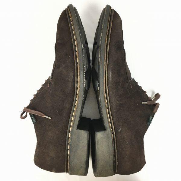 PARABOOT CHAMBORD Semišové boty s U-špičkou Hnědé Velikost 12R Pánské(POUŽITÝ)