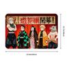 Anime Demon Slayer Front Door Mat Anti-Slip Indoor Absorbent  Doormat Kitchen Bedroom Entrance Rug Carpet