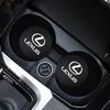 2Pcs Leather Coaster Anti-slip Water Cup Pad Mat For Lexus IS250 IS200 CT200h GS300 LS430 RX450h LX570 IS300 ES RX LS IS NX CT