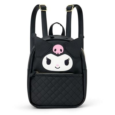 Sanrio Kuromi PU Adequado para idades 3 e Item 159263 Mochila em Forma de Rosto, Couro, acima, Não.