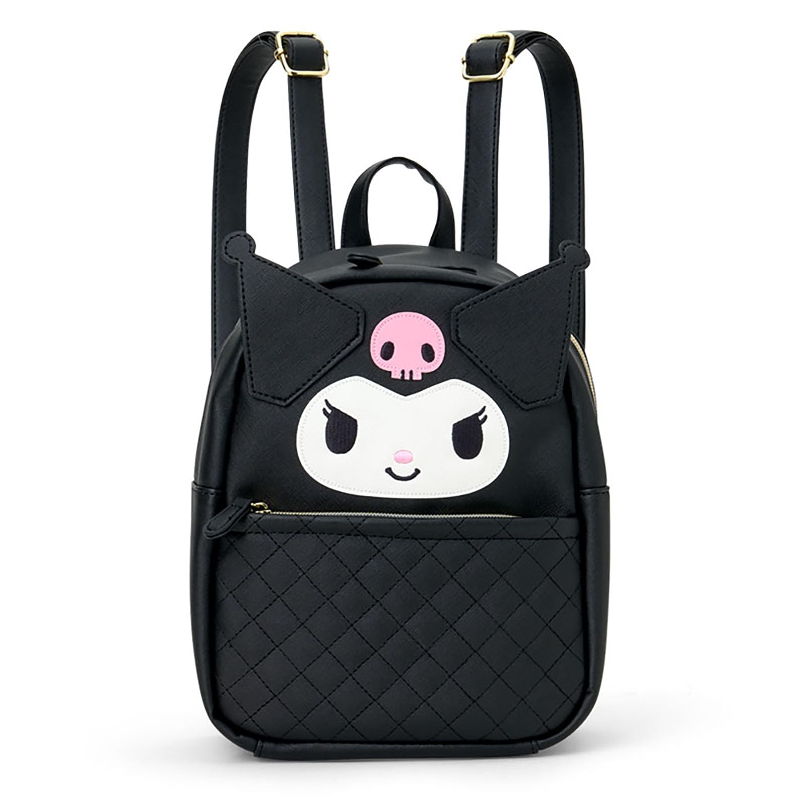 

Backpack Kuromi PU Leather Recommended for ages 3 and up 159263 [Sanrio] Face-shaped