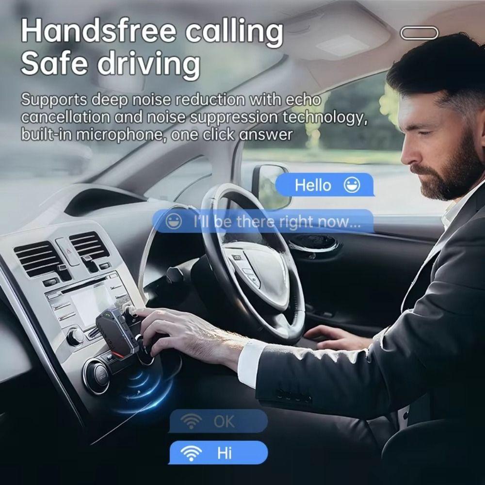 Stereo Music Wireless Audio Adapter 2-in-1 Music Receiver Bluetooth 5.4 Receiver Transmitter