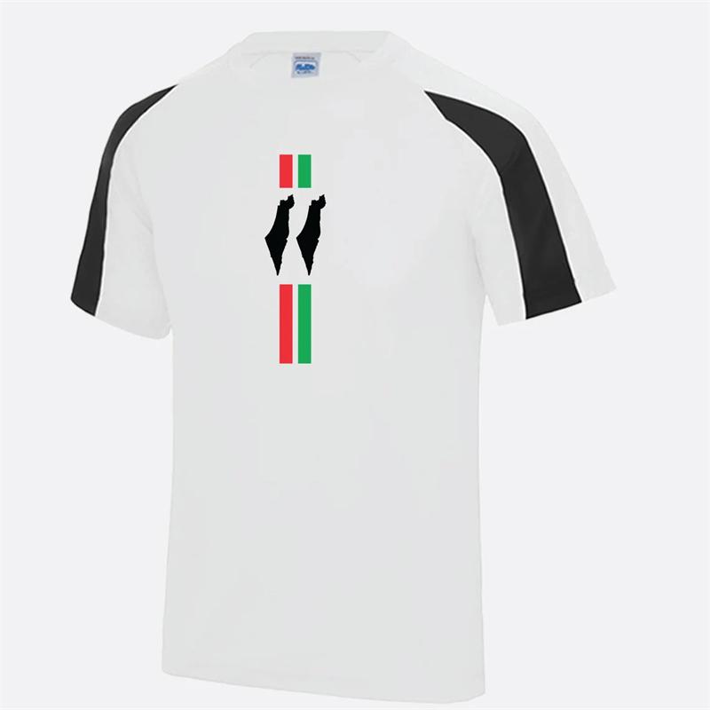 Fashion Palestine Flag Football T Shirt Trend Summer Short Sleeve National 3D Print Sports Jersey Tees Quick Dry Breathable Tops