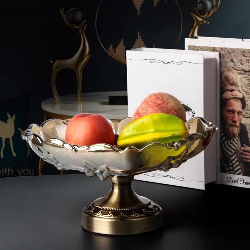 Fulinci European Style Crystal Glass Fruit Platter