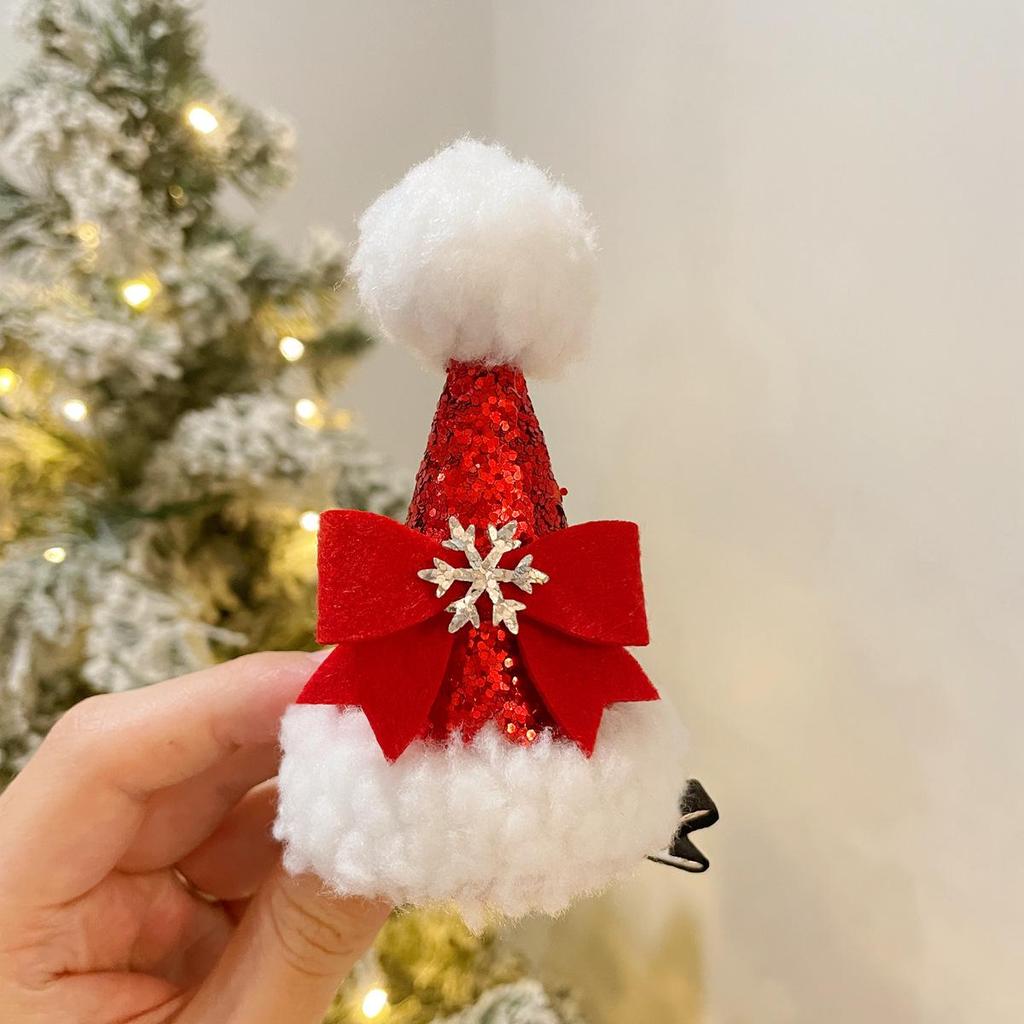 Adorable Christmas Deer Antler Hair Clip - Festive Holiday Gift for Women