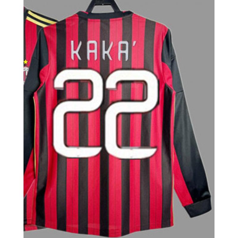 Retro jersey football jersey classic nostalgic replica Thai jersey Kaka game training jersey short-sleeved sportswear