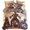 3D Pattern Hulk Bedding Set Captain America Duvet Cover King Queen Twin Size Birthday Gift Bedroom Decoration King Queen Twin