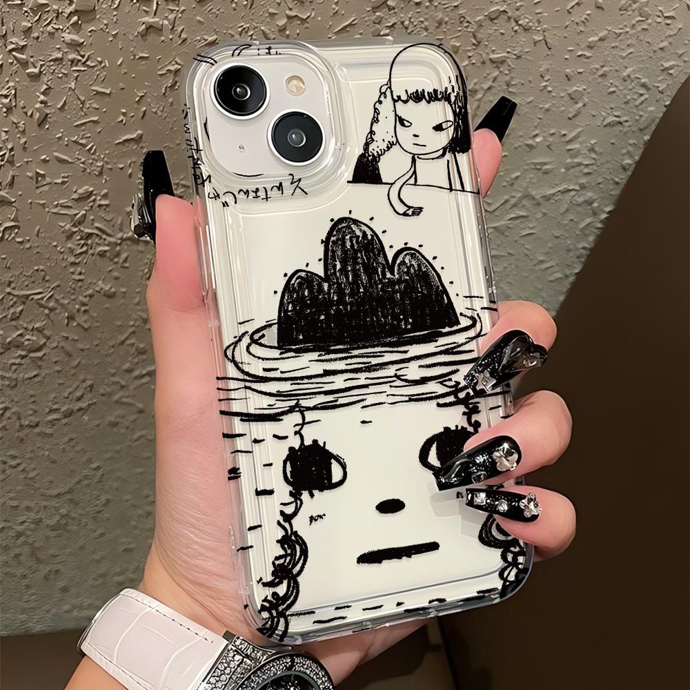

Cartoon Art Nara Yoshitomo Phone Case for Xiaomi Mi 11 Lite Poco F4 X4 M3 M4 GT NFC Pro 4G 5G Airbag Anti Fall Clear Back Cover Poco X3 GT 5G