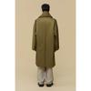 Customellow Gold Oversized Back Slit Robe Padded Coat Cwcaw25994khx