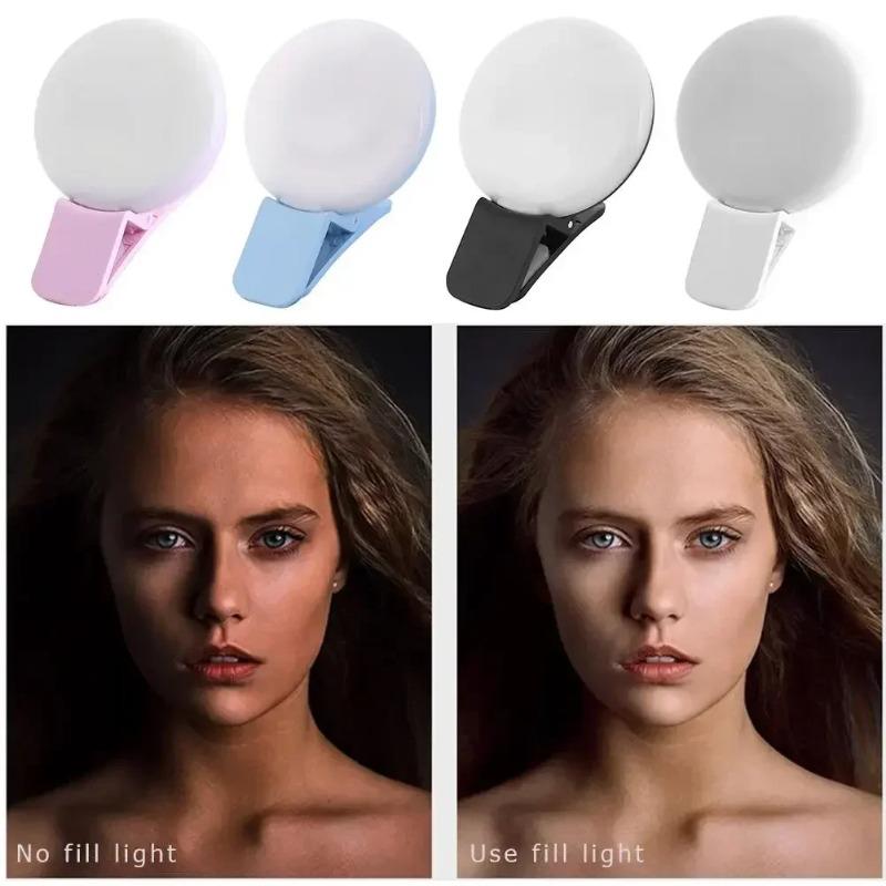 Mini Q Fill Light Selfie Phone Fill Light Can Be Designed with LOGO LED Flash Live Beauty Fill Light Photo Folder Fill Light