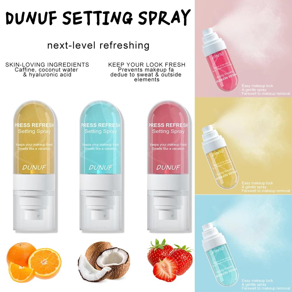 DUNUF 1 Pieza Spray Fijador de Maquillaje Hidratante previene que el maquillaje facial se derrita y se desvanezca sin aceite durando fresco