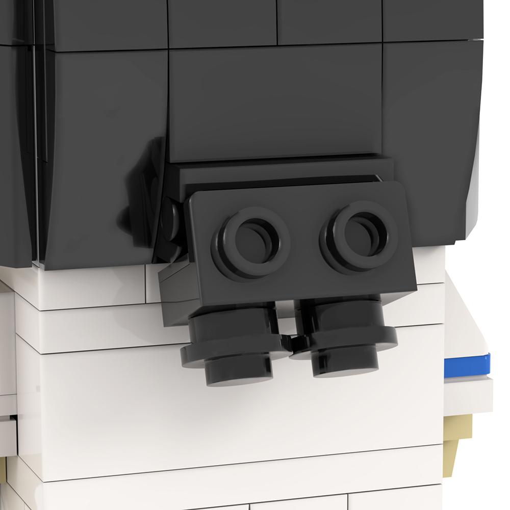 Per Bambini Adulti Blocchi da Costruzione Giocattoli Michael Jackson 153Pezzi Moc Mattoncini Tuta Bianca Testa a Mattoncino Stella Figura Moder Fai da Te