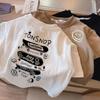Kids' Summer 2024 Boys' Cotton T-Shirt: Trendy Loose-Fit Short Sleeve Top