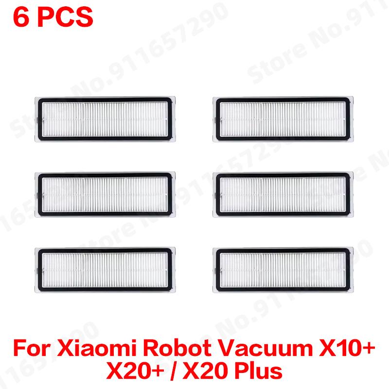 Compatible For ( Xiaomi Robot Vacuum X10+ / X20+ / X20 Plus ) Spare Parts Accessories Main Side Brush Mop Cloth Dust Bag Filter