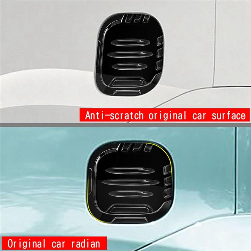 Car Fuel Tank Cap Cover Trim Oil Fuel Cap Protective For Toyota SIENTA 10 Series Parts Bright Black