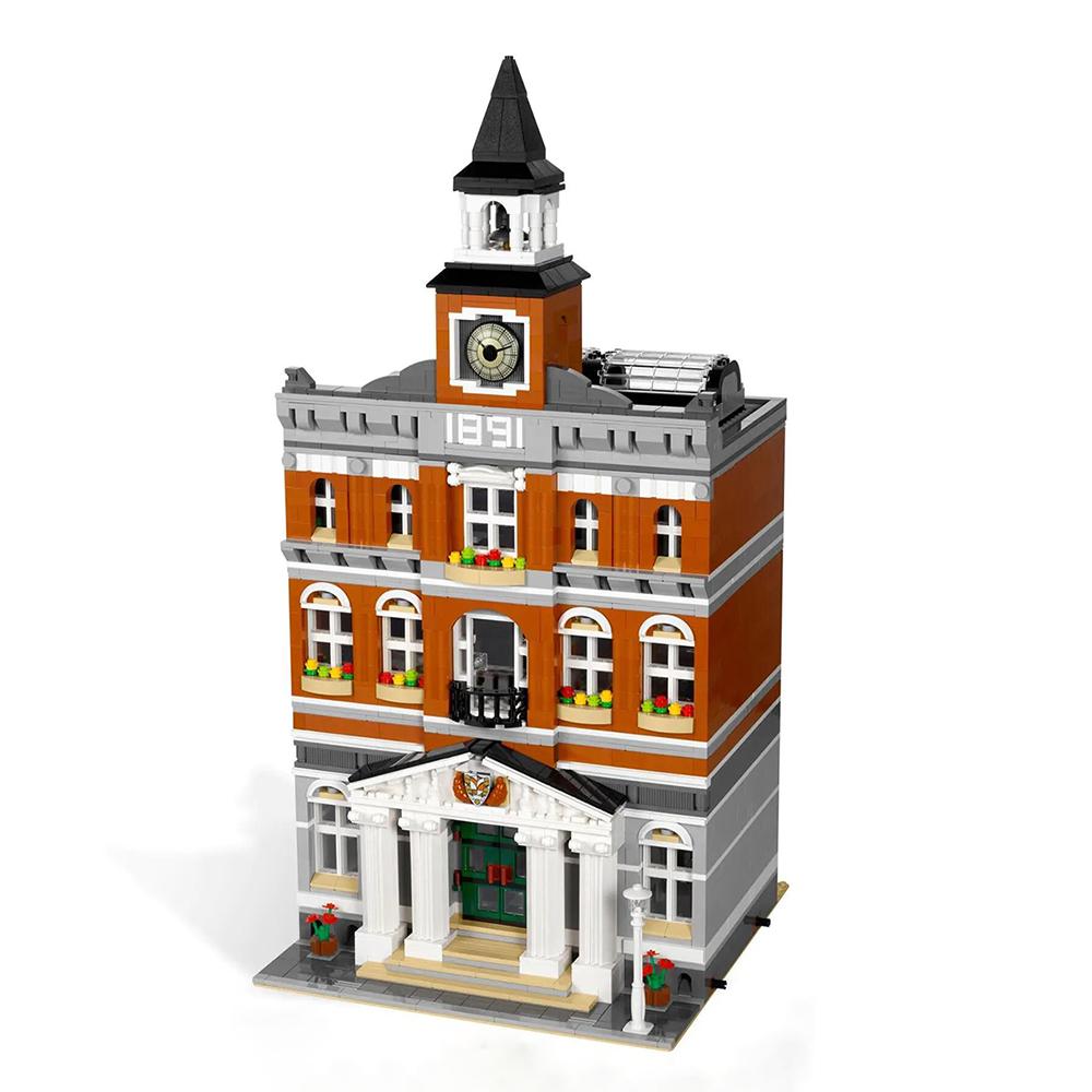 

2766 шт., серия City Street View, ратуша, совместимая с 10224 15003, кирпичи, строительные блоки, образовательные игрушки, подарки